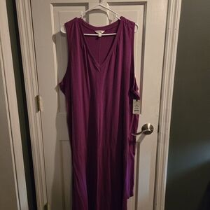 Purple Sleeveless Dress